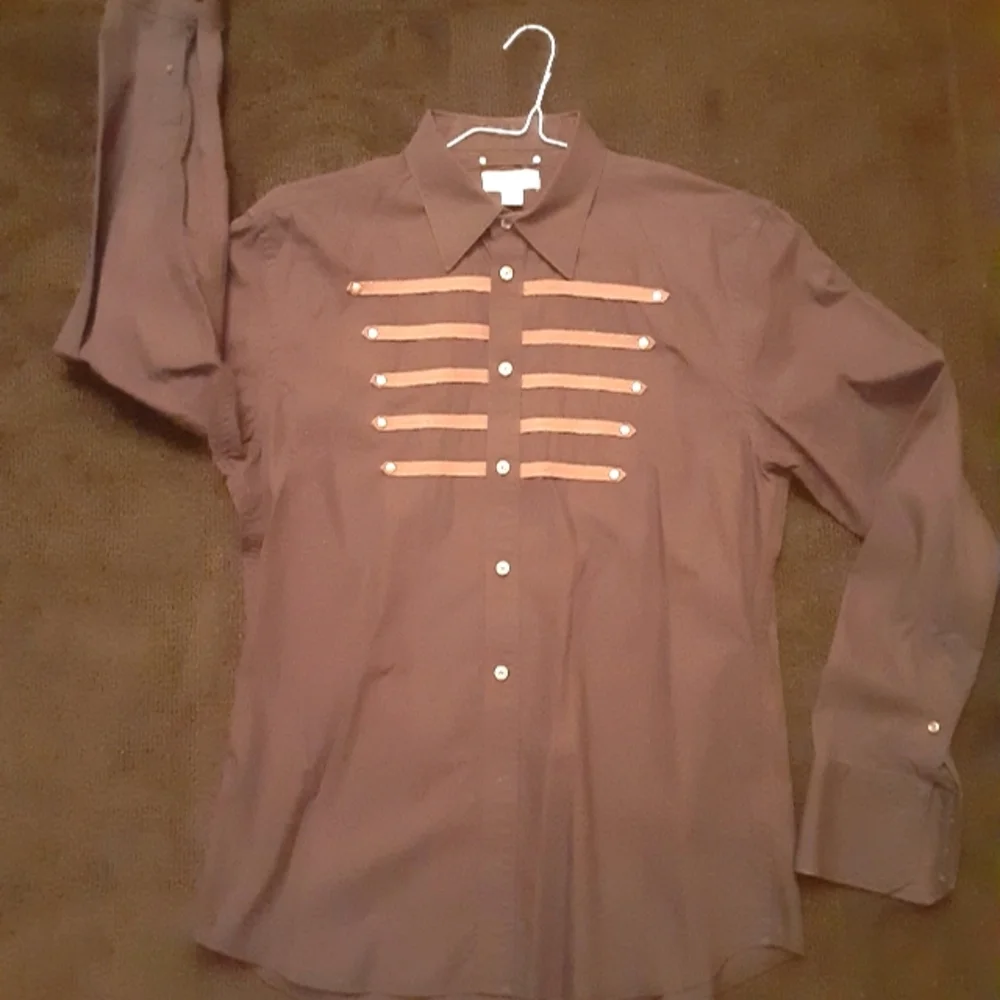 Men's Military-esque Dress Shirt - Picture 1 of 10